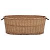 vidaXL Firewood Basket with Carrying Handles 88x57x34 cm Natural Willow