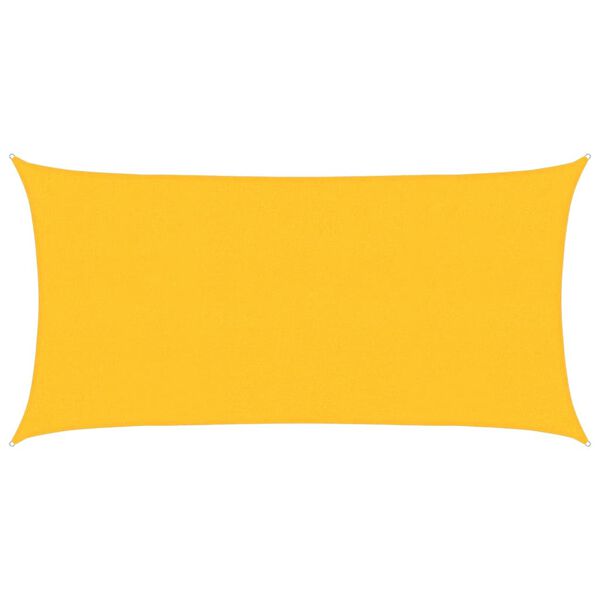 vidaXL Sunshade Sail 160 g/m² Yellow 2.5x4.5 m HDPE