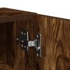 vidaXL Bathroom Cabinet with Roll Holder Smoked Oak 20.5x22x72 cm
