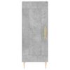 vidaXL Highboard Concrete Grey 34.5x34x180 cm Engineered Wood