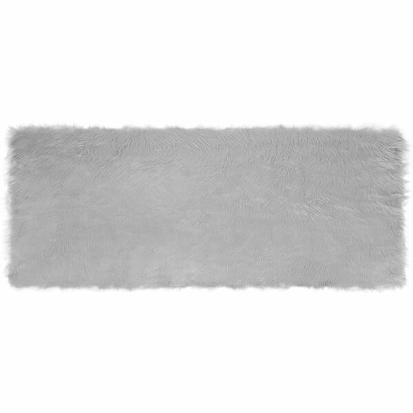 vidaXL Faux Sheepskin Rug Tafalla Grey 80 x 200 cm Polyester