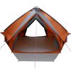 vidaXL Teepee Tent with Roof Grey and Orange 567 x 470 x 242 cm
