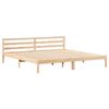 vidaXL Bed Frame Brown 225.5 x 185.5 x 69.5 cm Solid Pine Wood