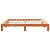 vidaXL Bed Frame without Mattress Wax Brown 200x200 cm Solid Wood Pine