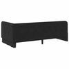 vidaXL Corner Bed Frame with Headboard Black 90 x 190 cm Velvet