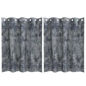 vidaXL Velvet Curtains 2 pcs Silver Grey 140 x 140 cm Velvet
