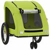 vidaXL Pet Bike Trailer Green Oxford Fabric and Iron