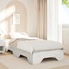 vidaXL Bed Frame No Mattress Stackable White 90x190 cm Single Solid Wood