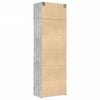 vidaXL Storage Cabinet Concrete Grey 70x42.5x225 cm Engineered Wood
