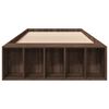 vidaXL Bed Frame without Mattress Brown Oak 90x200 cm