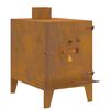 vidaXL Camping Stove 35x50x60 cm Corten Steel