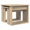 vidaXL Coffee Table Set 2 pcs Sonoma Oak Engineered Wood