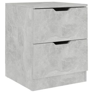 vidaXL Bedside Cabinet Concrete Grey 40x40x50 cm Engineered Wood