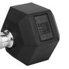 Orange Gym Hex Dumbbell 22.5 kg Black
