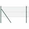 vidaXL Welded Wire Fence Ground Fix 25 x 0.4 m PVC-Coated Steel Green