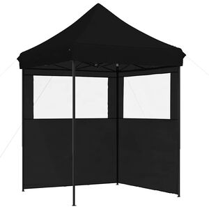 vidaXL Party Tent Black Oxford Fabric