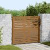 vidaXL Garden Gate 85x100 cm Corten Steel Square Design