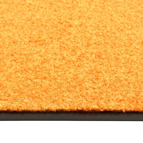 vidaXL Doormat Washable Orange 60x180 cm