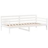 vidaXL Day Bed with Roof without Mattress White 90x200 cm Solid Wood