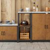 vidaXL Kitchen Storage with Shelf Rusty 40 x 50 x 92 cm Steel