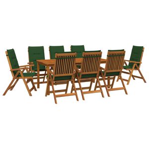 vidaXL Garden Dining Set 8-Seaters Natural Solid Acacia Wood