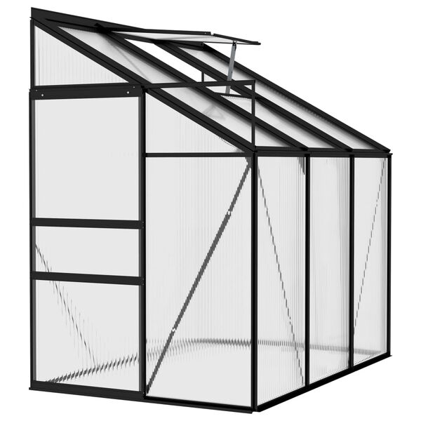 vidaXL Greenhouse Anthracite Aluminium 3.8 m&sup3;