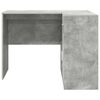 vidaXL Corner Desk with Drawer Concrete Grey 102 x 88 x 75 cm