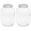 vidaXL Beverage Dispensers 2 pcs 8050 ml Glass