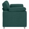 vidaXL Sofa Dark Green 160 x 77 x 82 cm Fabric