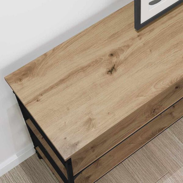 vidaXL Console Table Artisan oak 100 x 32 x 75 cm Engineered wood