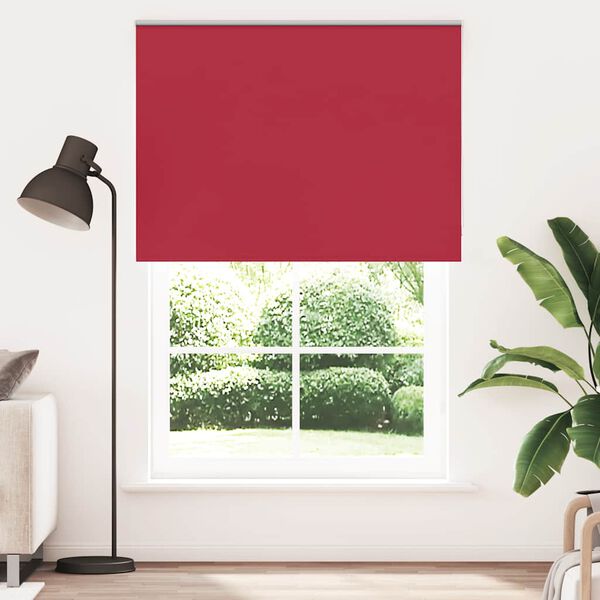 vidaXL Roller Blind Blackout Red 160x210 cm Fabric Width 156.6 cm Polyester