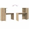 vidaXL Desk 2 pcs Sonoma Oak
