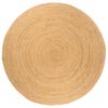 vidaXL Area Rug Braided Jute 180 cm Round