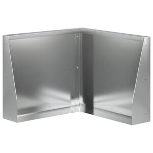 vidaXL Retaining Wall 50 x 50 x 30 cm Galvanised Steel Silver
