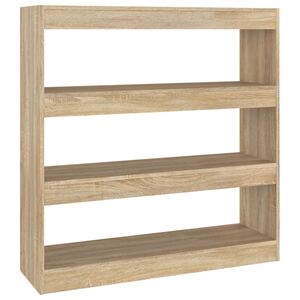vidaXL Book Cabinet/Room Divider Sonoma Oak 100x30x103 cm