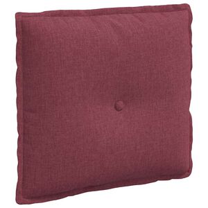 vidaXL Back Pillow Wine Red 50 x 19 x 45 cm Fabric