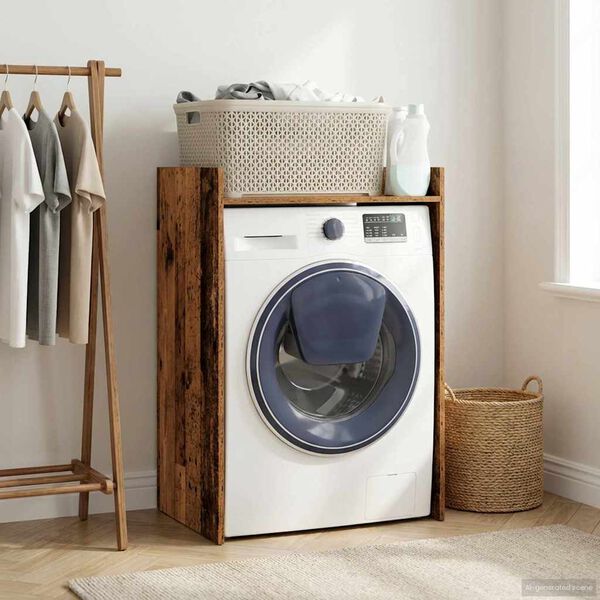 vidaXL Wash Machine Cabinet Old Wood 67.5 x 48 x 97 cm Engineered wood