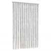 vidaXL Fly Curtain Light Grey and White 118x220 cm Chenille