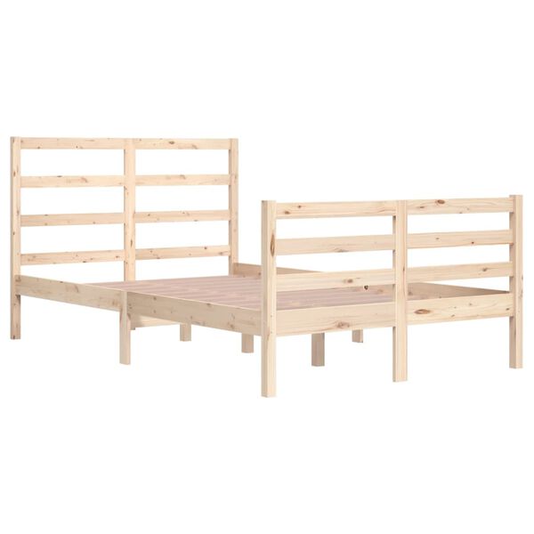 vidaXL Bed Frame without Mattress Solid Wood Pine 120x200 cm