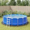 vidaXL Pool Ground Cloth Light Grey &Oslash;458 cm Polyester Geotextile