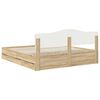 vidaXL Bed Frame with Drawer Sonoma Oak 180 x 200 cm Engineer Wood