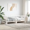 vidaXL Pull-out Day Bed without Mattress White 2x(80x200) cm Solid Wood