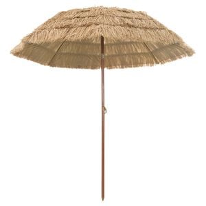 vidaXL Garden Parasol Natural 205 x 205 x 210 cm