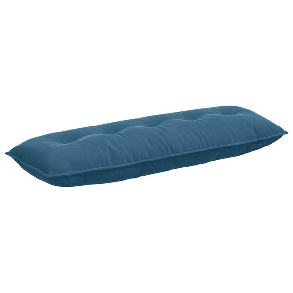 vidaXL Back Pillow Blue 140 x 50 cm Corduroy Fabric
