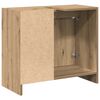 vidaXL Bathroom Cabinet Artisan Oak 63 x 29 x 55 cm Engineered wood