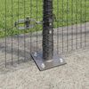 vidaXL Fence Post Grey 25 x 1.4 m (19 x 19 mm mesh) Steel and PVC