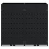 vidaXL Wheelie Bin Storage for 2 Bins Black 136 x 77.5 x 121.5 cm