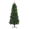 vidaXL Christmas Tree with 300 LEDs with Stand Green 240 cm PE