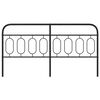 vidaXL Metal Replace Headboard Black 193 cm