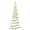 vidaXL Hanging Christmas Tree with Baubles 150 cm 80 LEDs Warm White
